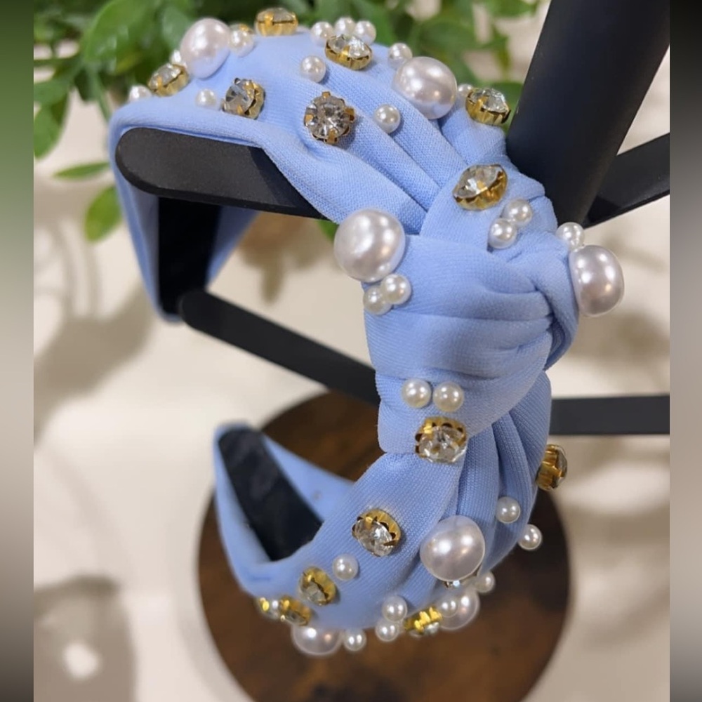 Shine Bright Like a Diamond Pearl Accented Headband